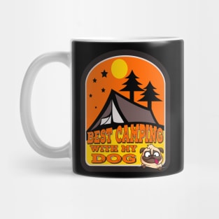 Best camping with my dog t-shirt Mug